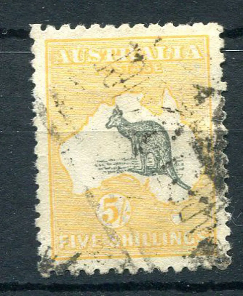 5/- grey & chrome with "Shading breaks in Bight" ... Image 1++