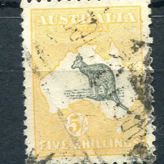 5/- grey & chrome with "Shading breaks in Bight" ...