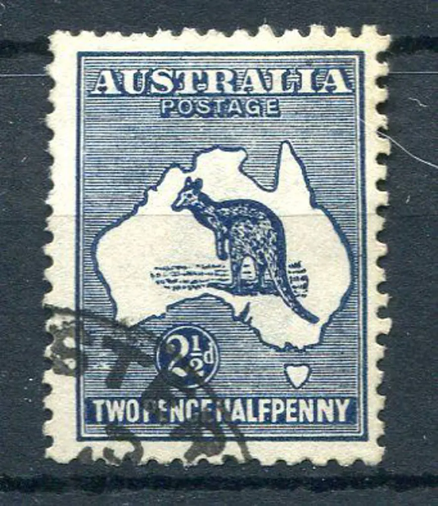 2½d indigo with inverted wmk & "retouch around ... Image 1++