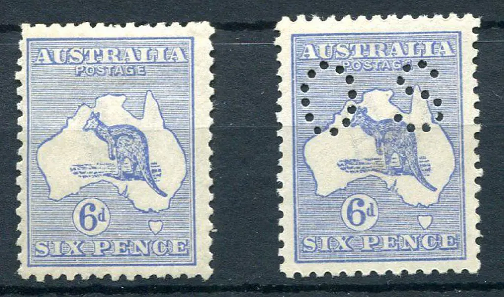6d ultramarine Die I (ACSC 19A) & 6 ultramarine ... Image 1++