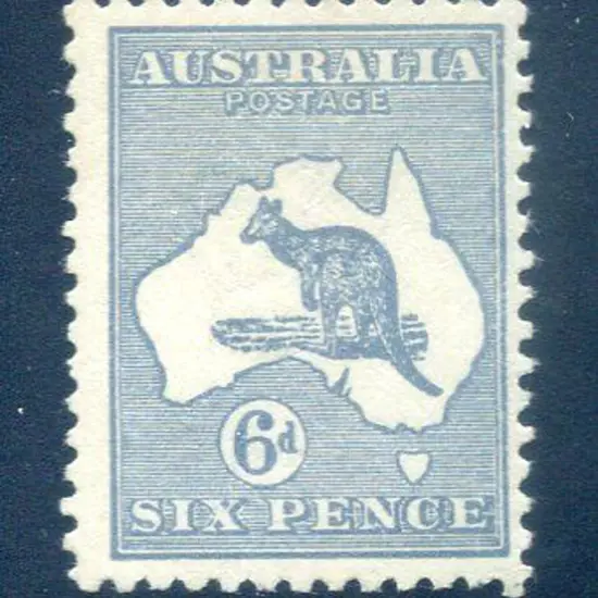 6d dull grey-blue Die II, MLH, light even gum ...