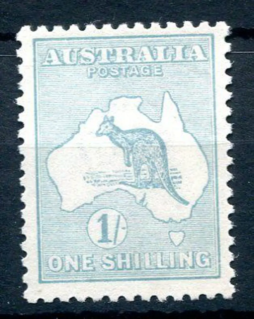 1/- blue-green, Die II. Fresh MUH centred slightly ... Image 1++