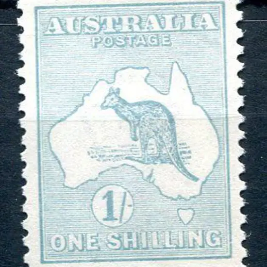 1/- blue-green, Die II. Fresh MUH centred slightly ...