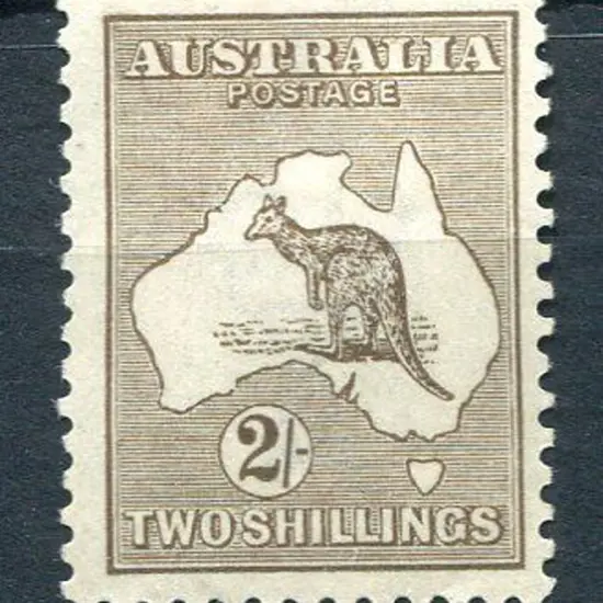 2/- brown. Fine MLH. ACSC 37A, Cat. $450