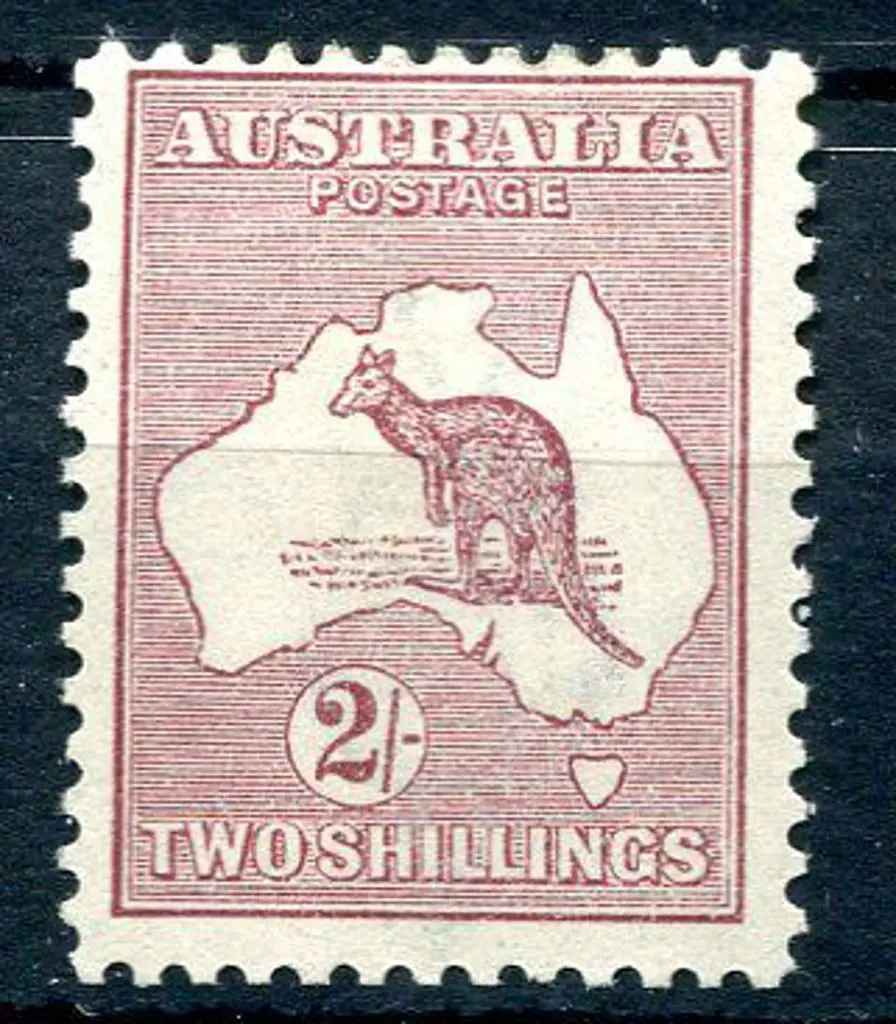 2/- maroon with inverted wmk. MLH, centred high. ... Image 1++