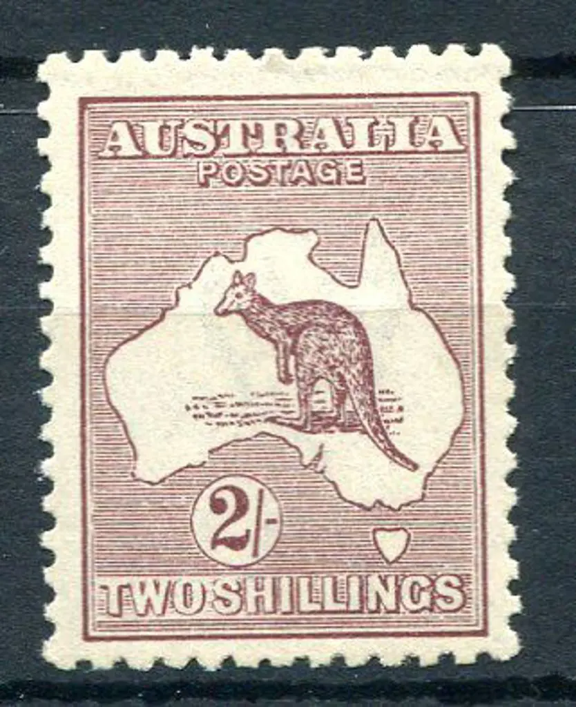 2/- maroon. MUH with very slightly toned gum but ... Image 1++