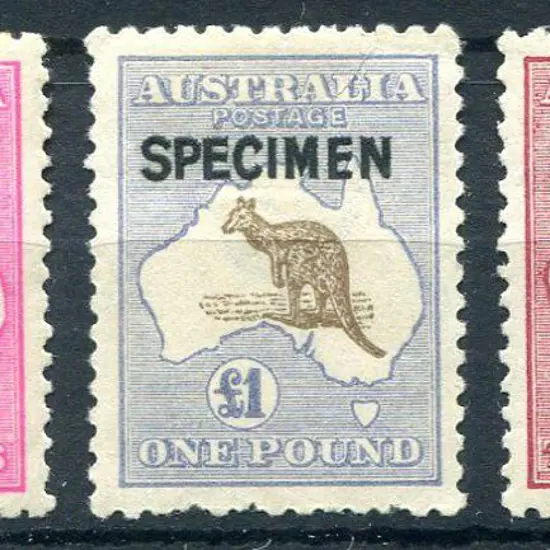10/-, £1 & £2 ovptd "SPECIMEN" Type B. 10/- ...