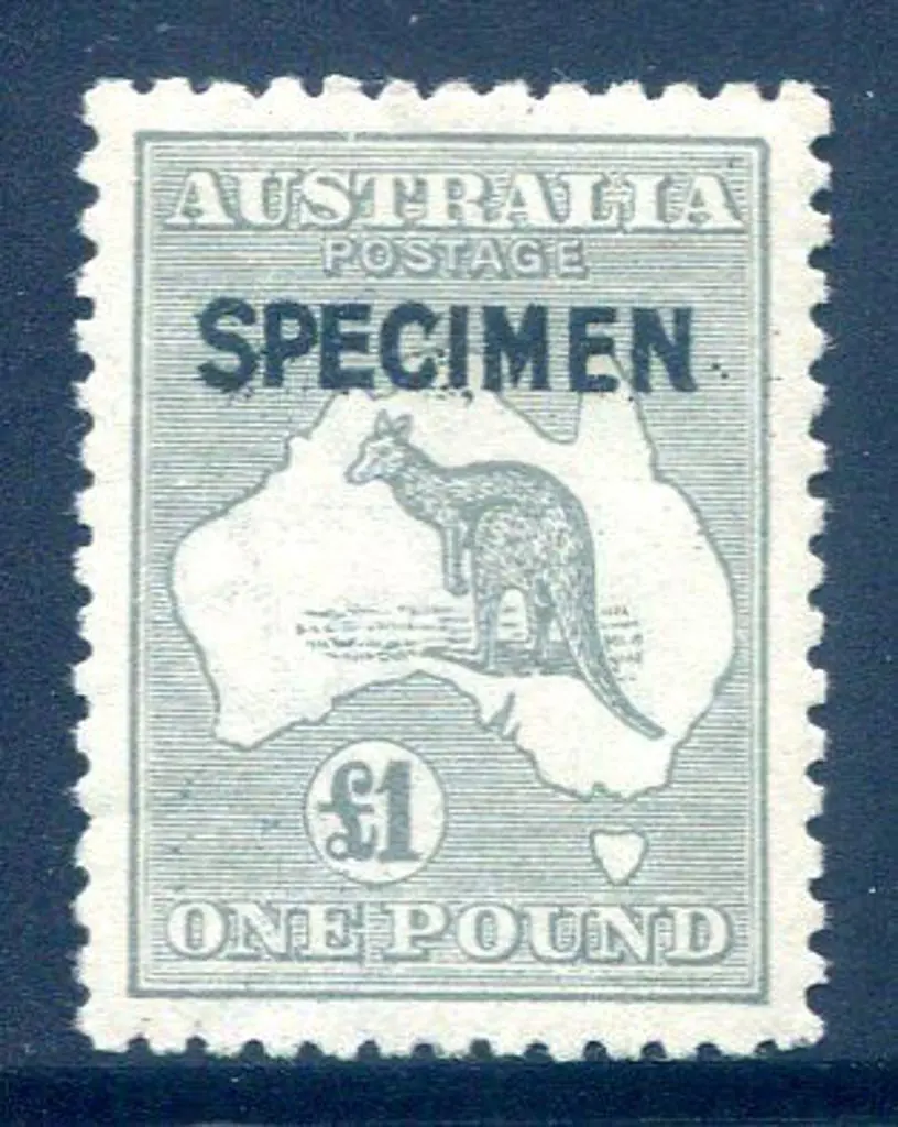 £1 grey ovptd "SPECIMEN" type B. Fine MLH & well ... Image 1++