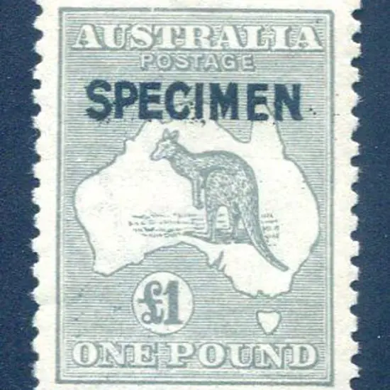 £1 grey ovptd "SPECIMEN" type B. Fine MLH & well ...