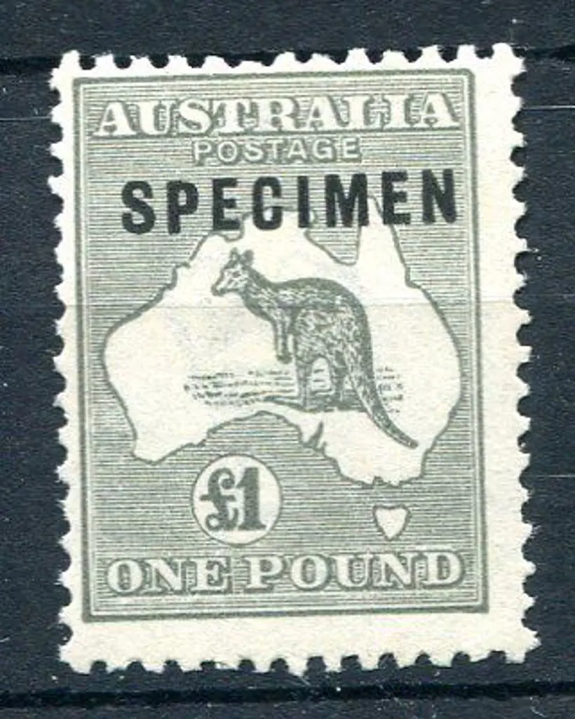 £1 grey ovptd "SPECIMEN" type C. Centred top left ... Image 1++