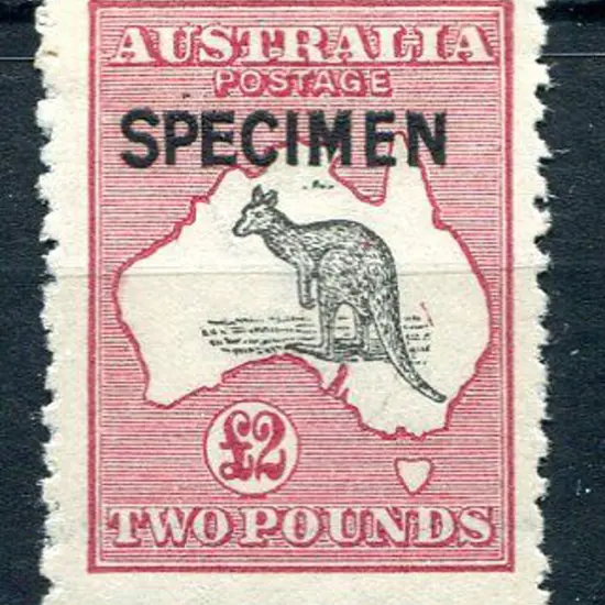 £2 grey-black & crimson ovptd "SPECIMEN" type B. ...