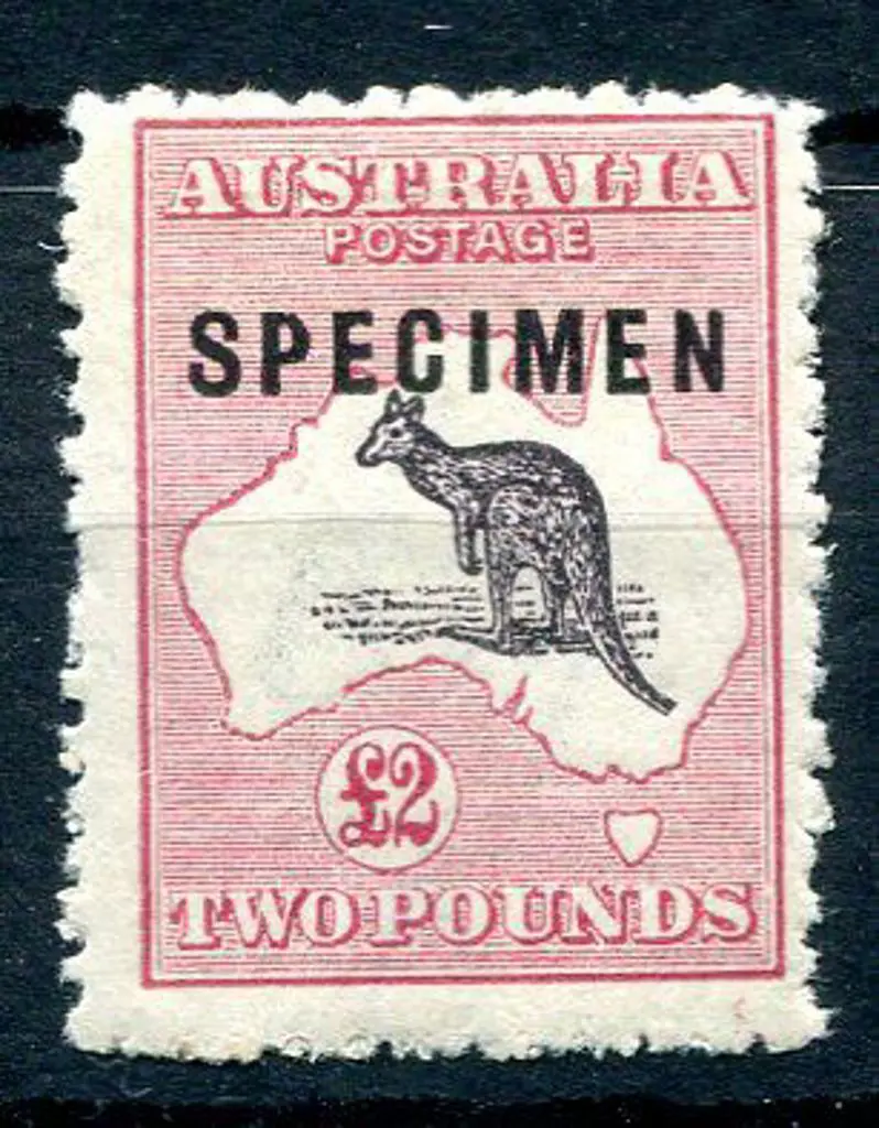 £2 purple-black & rose ovptd "SPECIMEN" type C. ... Image 1++