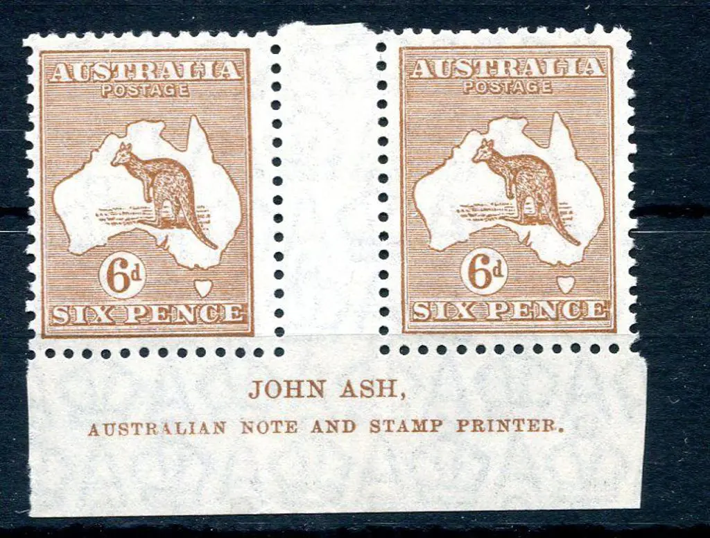 6d chestnut John Ash "N over A" Plate 4 imprint ... Image 1++