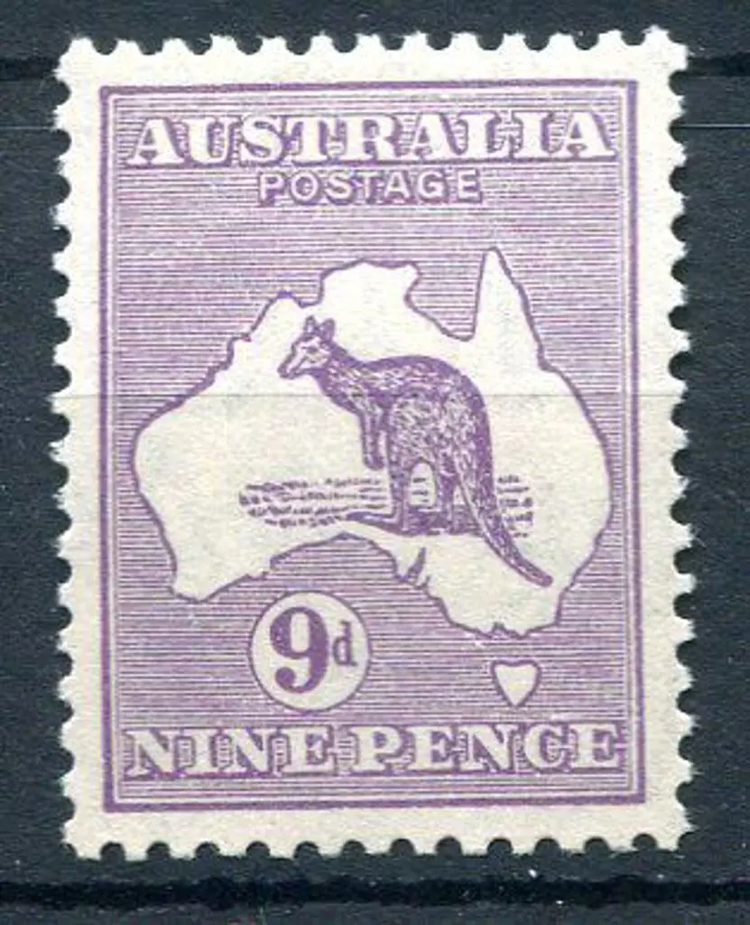 9d violet. Superb MUH. ACSC 28A, Cat. $375 Image 1++