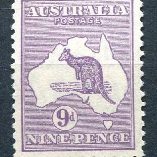 9d violet. Superb MUH. ACSC 28A, Cat. $375