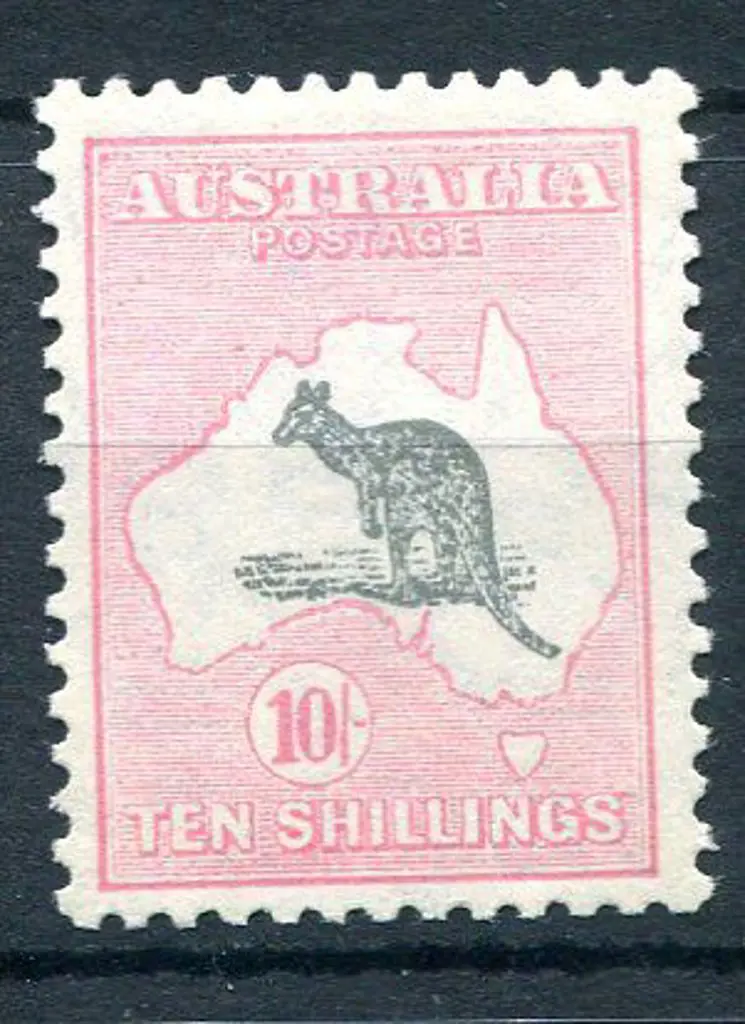 10/- grey & pink. Superb MUH. ACSC 49, Cat. $3000 Image 1++