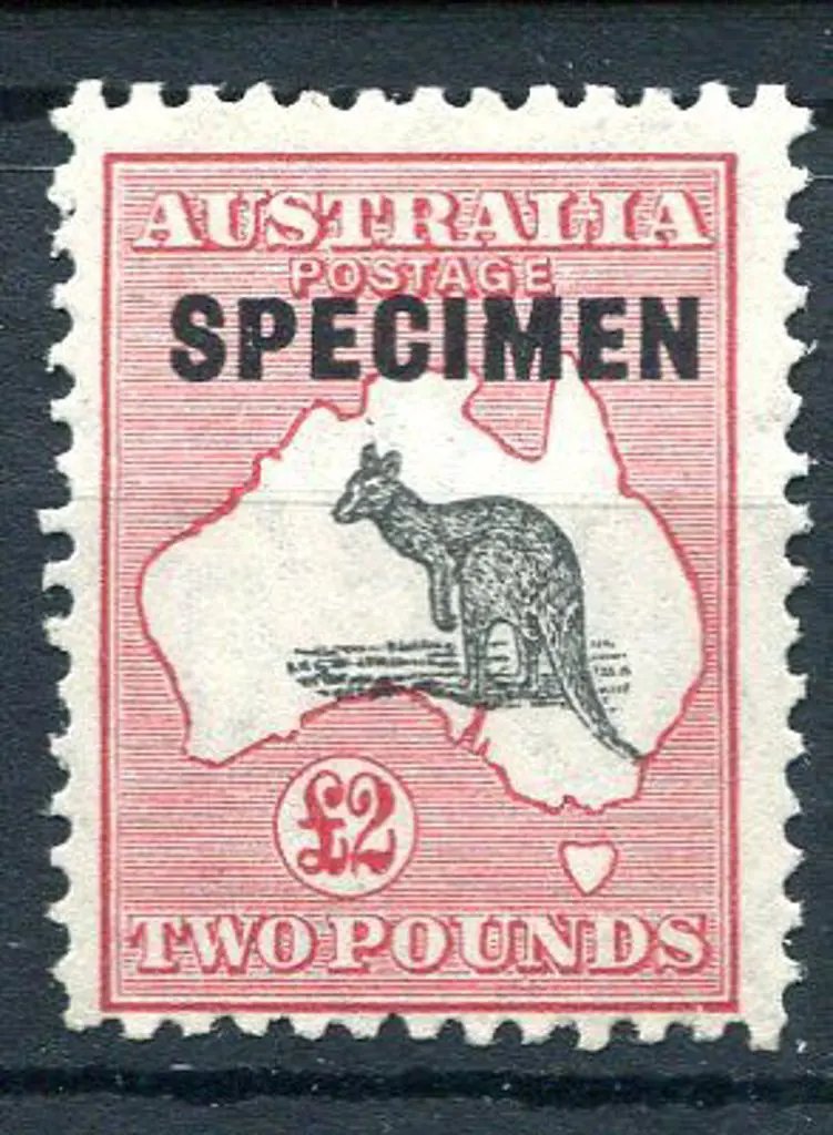 £2 black & pale rose-crimson ovptd "SPECIMEN" type ... Image 1++