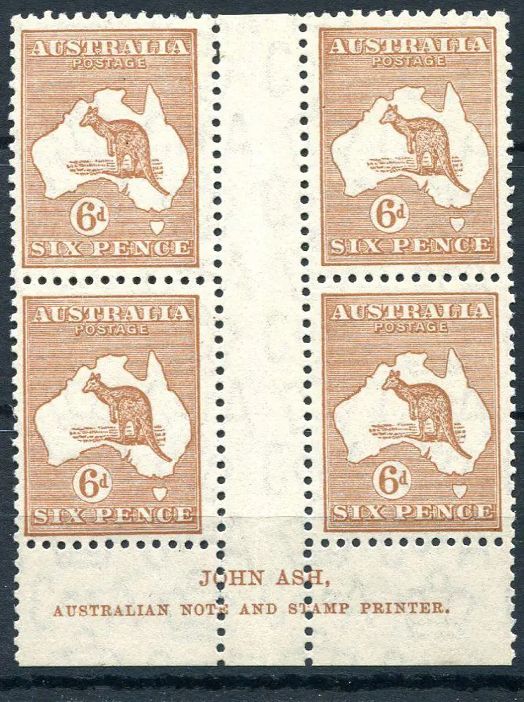 6d chestnut, Plate 3 John Ash "N over N" imprint ... Image 1++