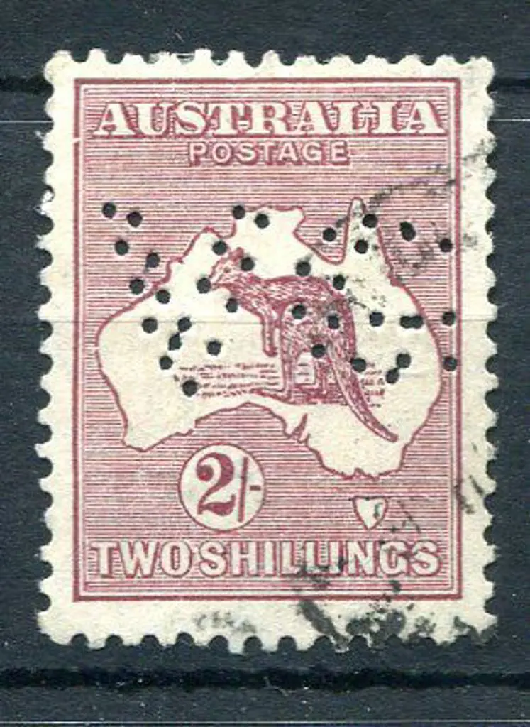 2/- maroon with "break in left frame opposite base ... Image 1++