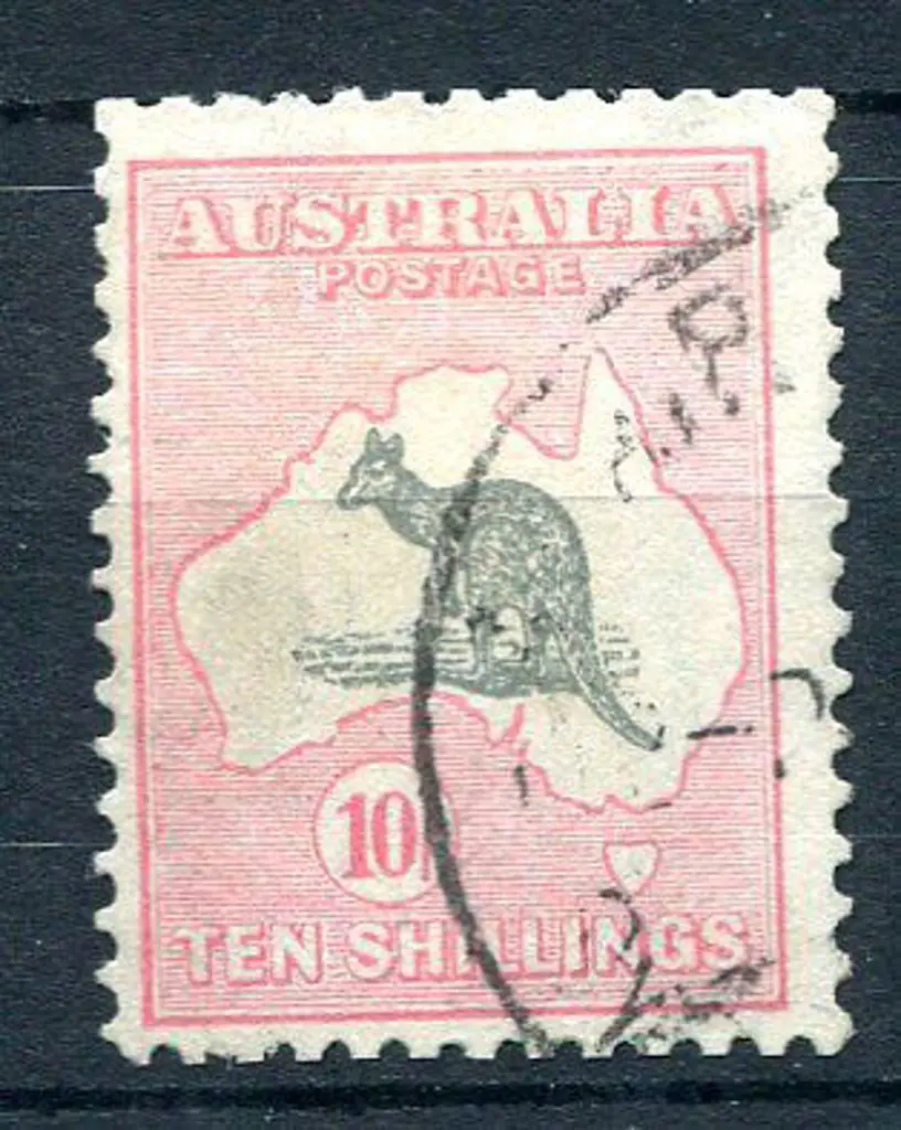 10/- grey & pink. Fine used, centred slightly ... Image 1++