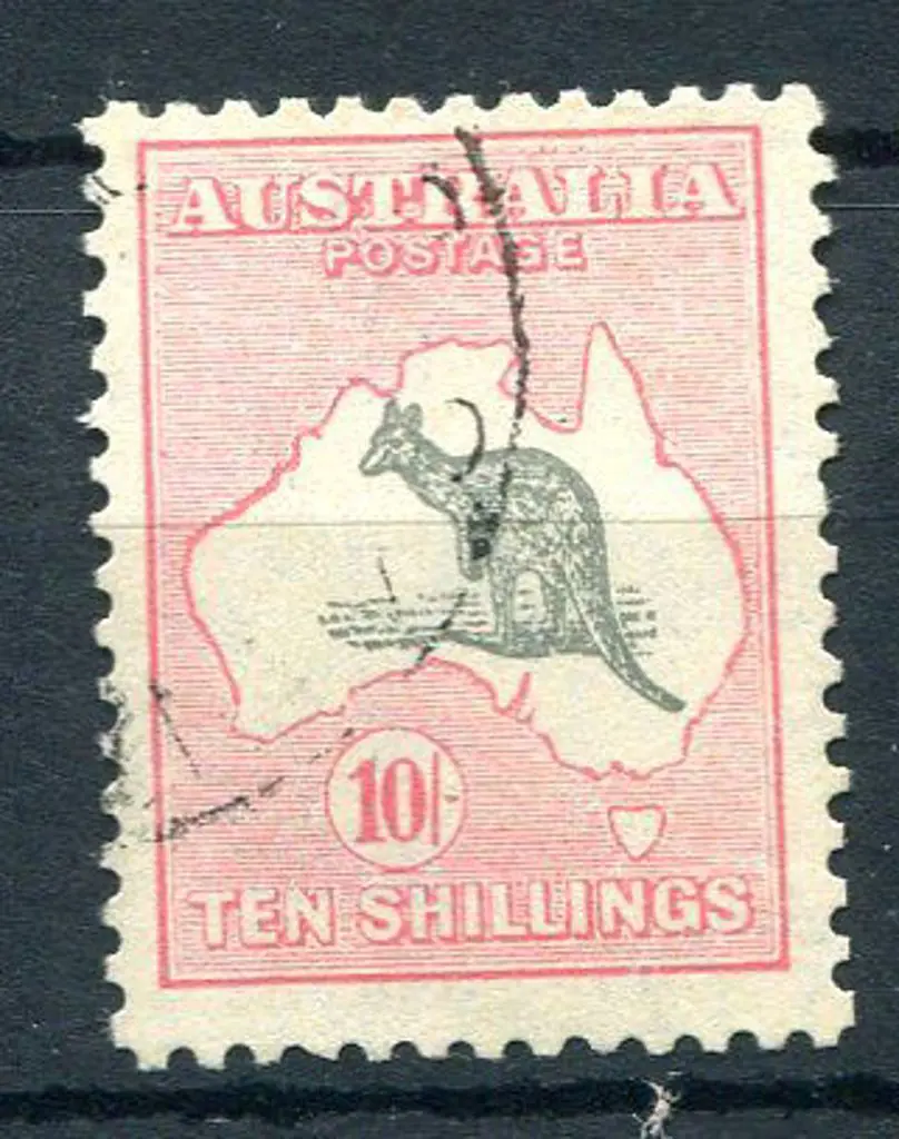 10/- grey & pink. Lightly postally used with ... Image 1++