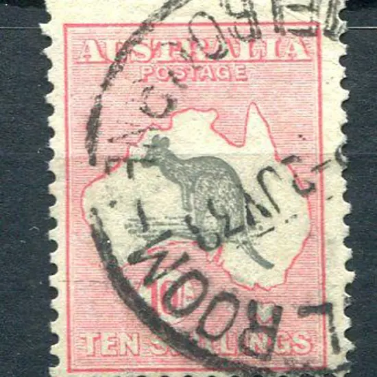 10/- grey-black & rose-crimson. Good to fine used ...