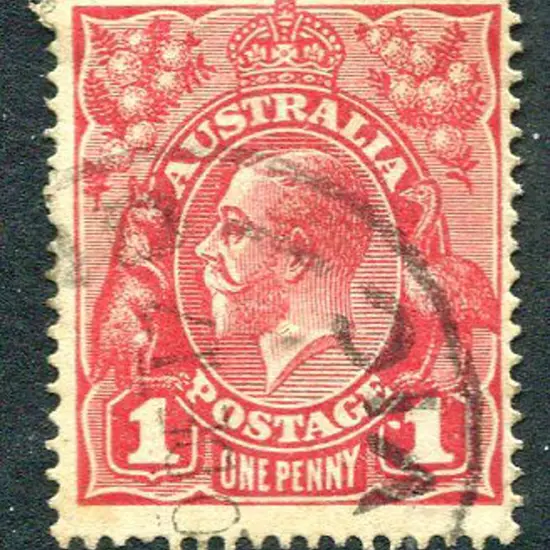 1914-20 Single Watermark 1d brownish-rose (G 23½) ...