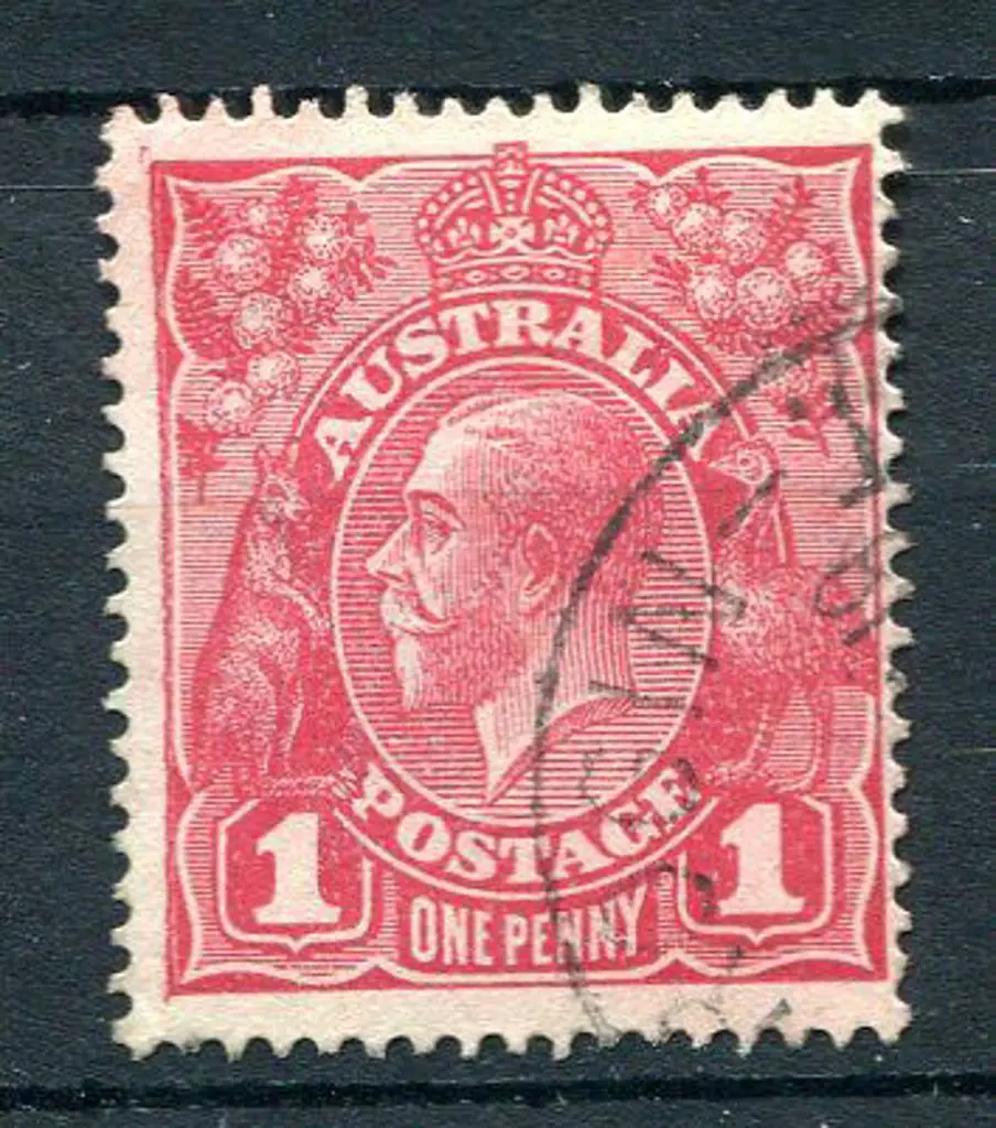 1914-20 Single Watermark 1d carmine-red with "N-Y ... Image 1++