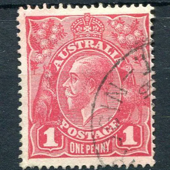 1914-20 Single Watermark 1d carmine-red with "N-Y ...
