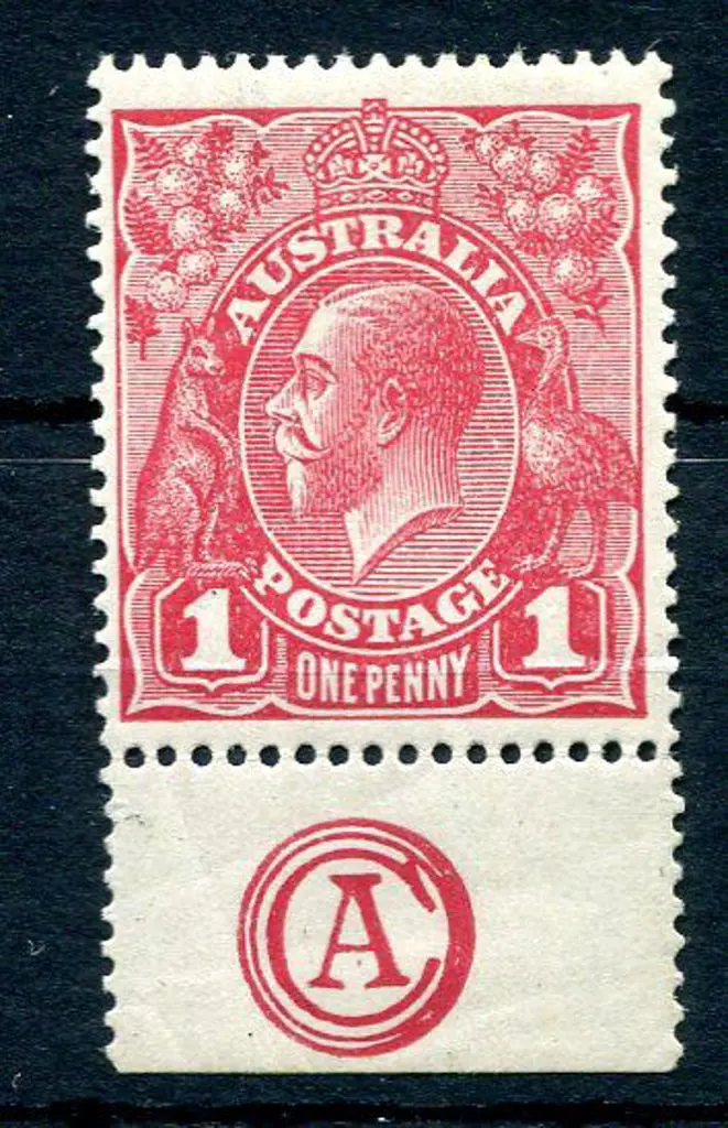 1914-20 Single Watermark 1d carmine-rose (G30) ... Image 1++