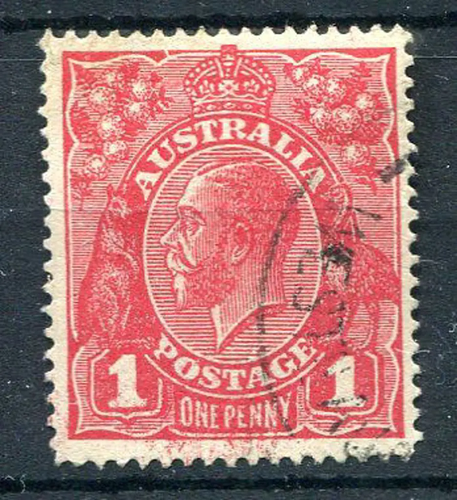 1914-20 Single Watermark 1d deep red, Die III with ... Image 1++
