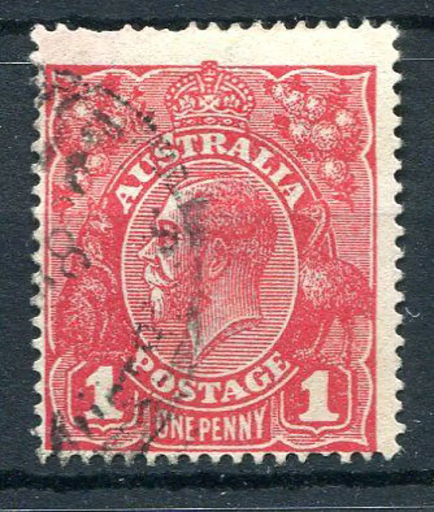 1914-20 Single Watermark 1d deep red, Die III with ... Image 1++