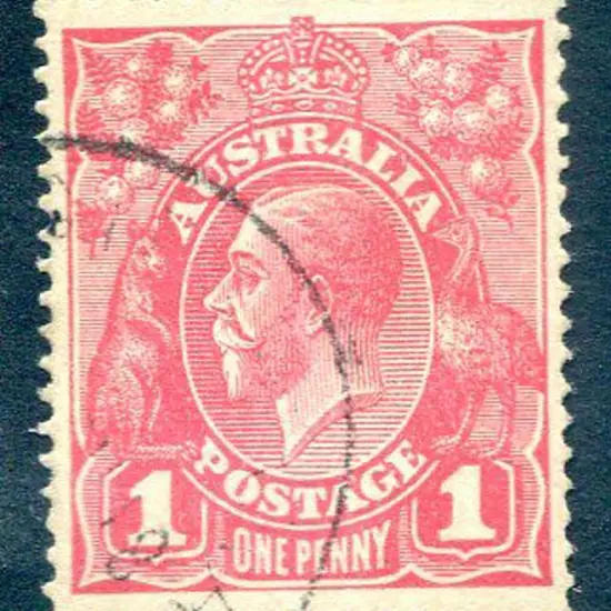 1914-20 Single Watermark 1d pink (G2)8. Superb ...