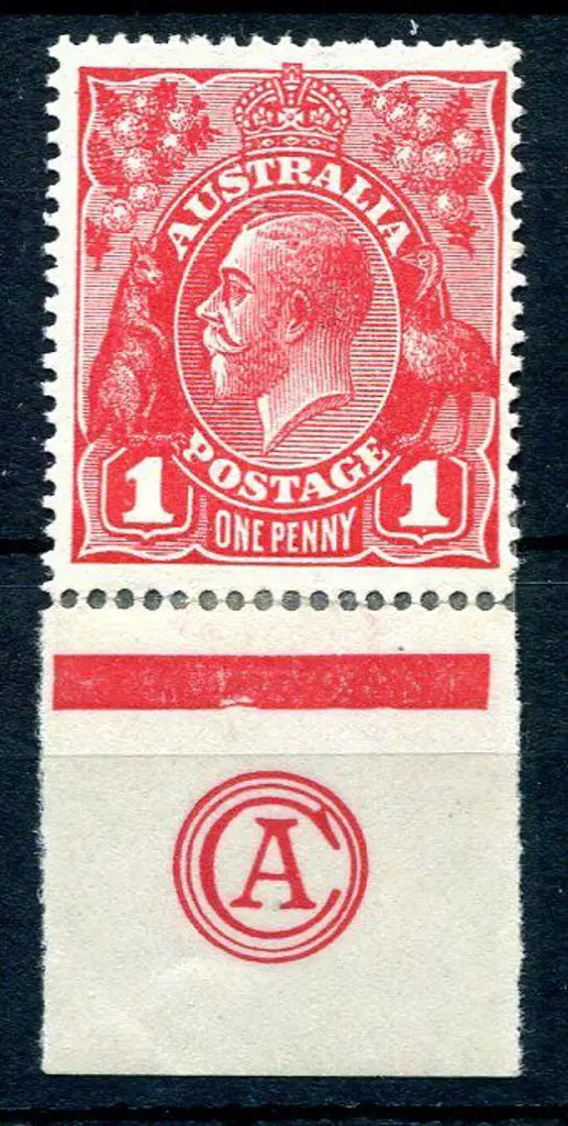 1914-20 Single Watermark 1d scarlet-red (G17) ... Image 1++