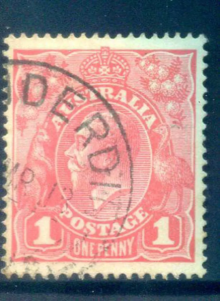 1914-20 Single Watermark 1d salmon eosin (G27) ... Image 1++