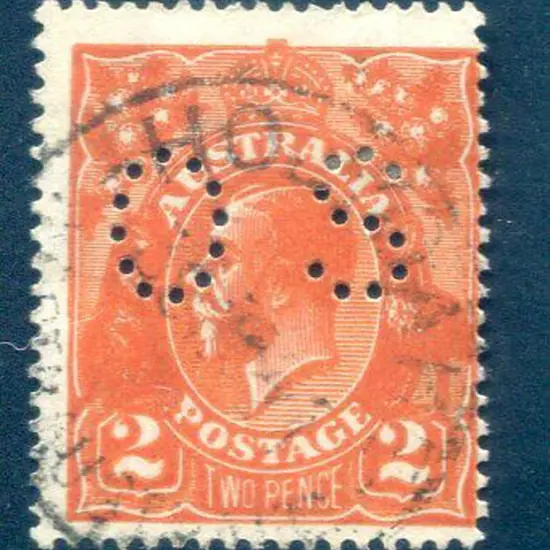 1914-20 Single Watermark 2d red with flaw on ...