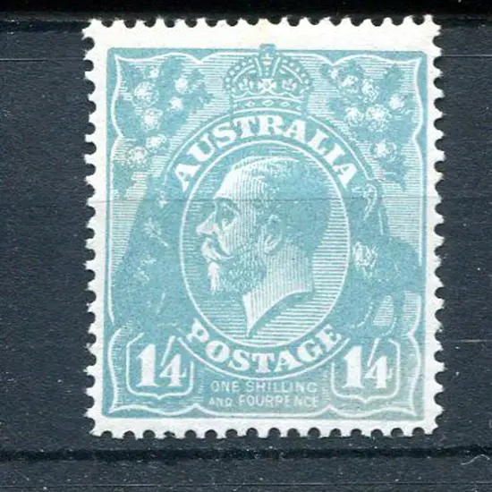 1914-20 Single Watermark 1/4d turquoise-blue. MUH ...