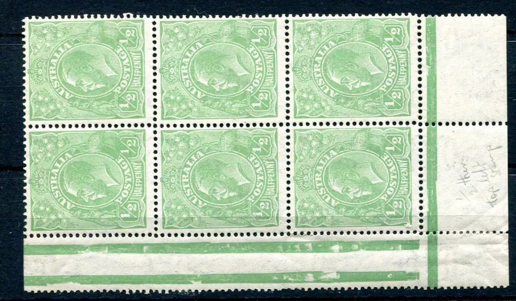 1918-20 Large Multiple Watermark Perf.14 ½d ... Image 1++