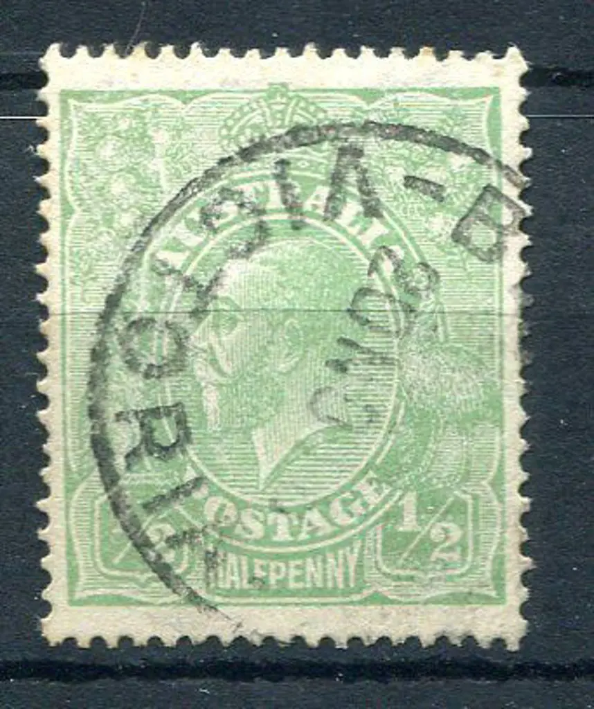1918-20 Large Multiple Watermark ½d green, comb ... Image 1++
