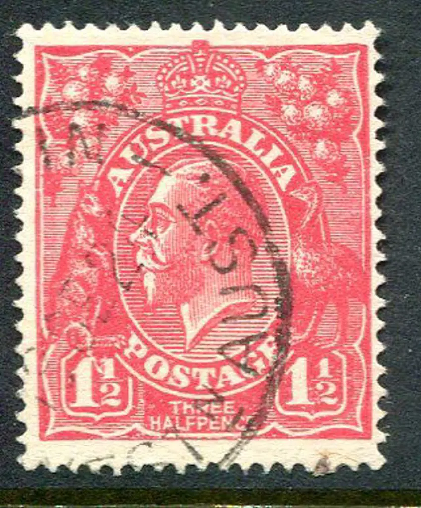 1924 No Watermark 1½d rose-red with major flaw ... Image 1++