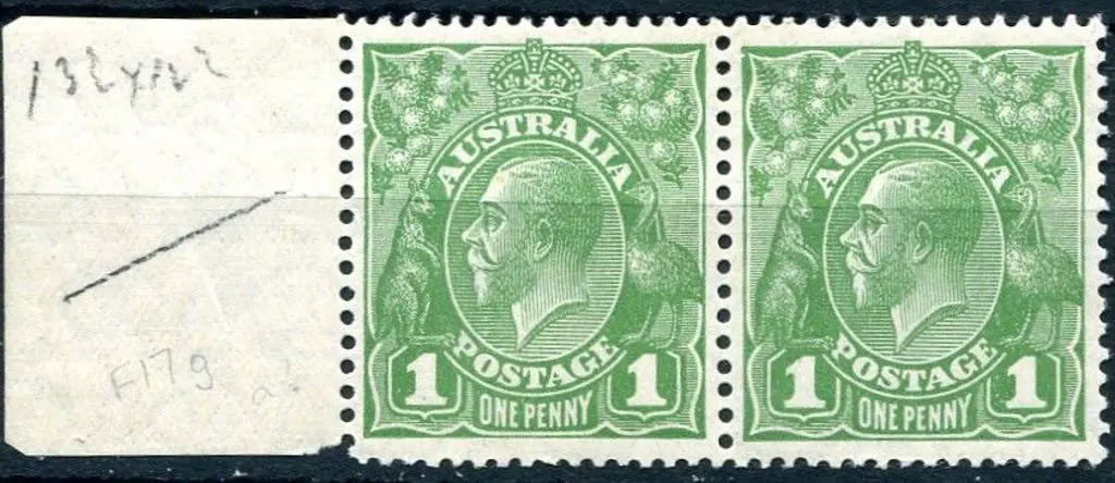 1926-30 Small Multiple Watermark Perf. 13½x12½ 1d ... Image 1++
