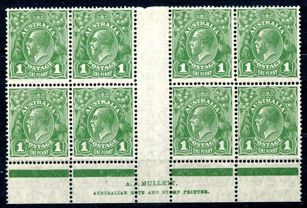 1926-30 Small Multiple Watermark Perf. 13½x12½ 1d ... Image 1++