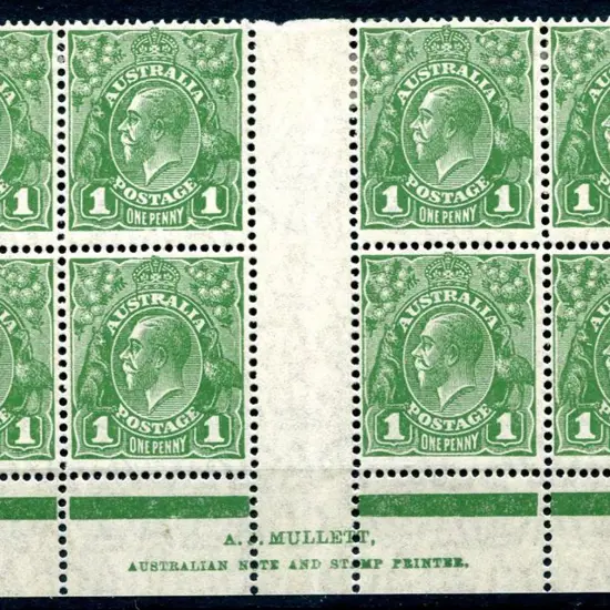 1926-30 Small Multiple Watermark Perf. 13½x12½ 1d ...