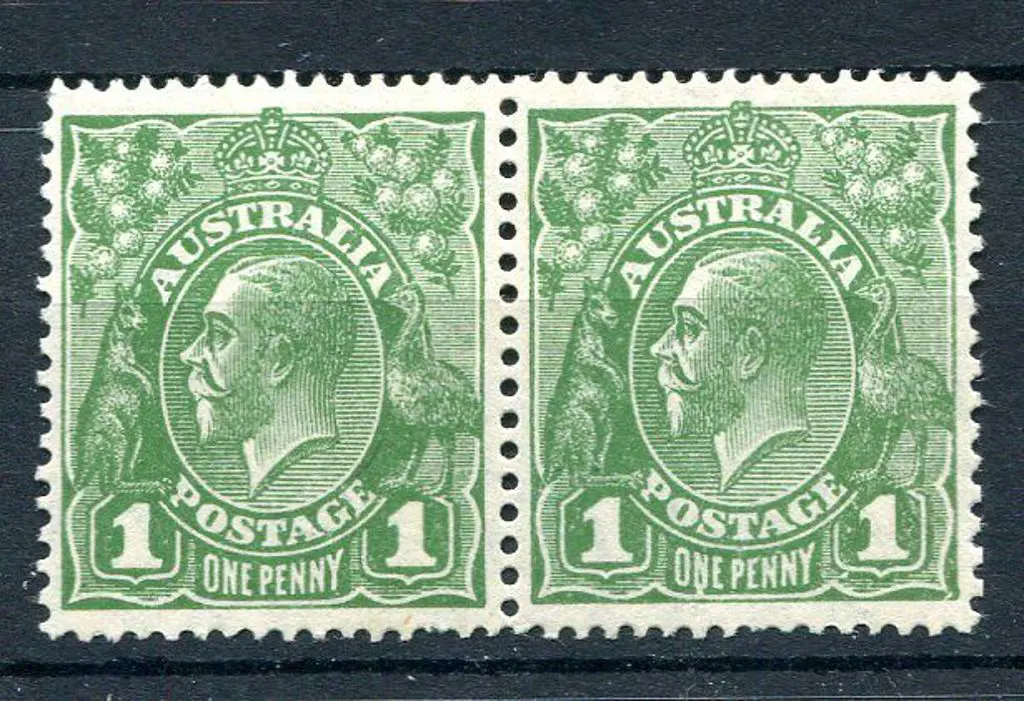 1926-30 Small Multiple Watermark Perf. 13½x12½ 1d ... Image 1++