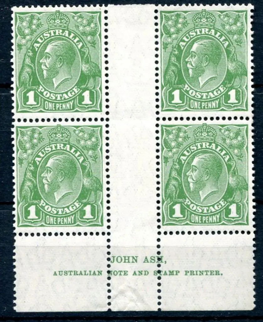 1926-30 Small Multiple Watermark Perf. 13½x12½ 1d ... Image 1++