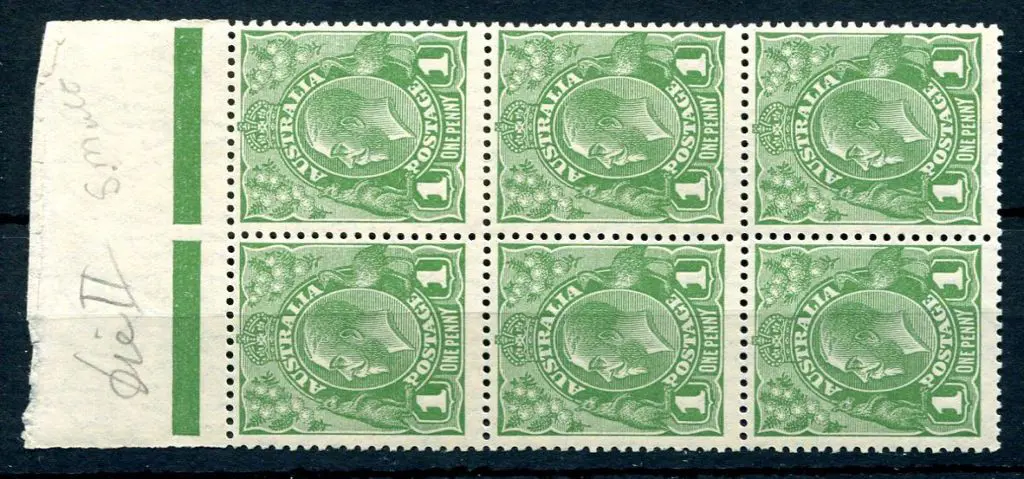 1926-30 Small Multiple Watermark Perf. 13½x12½ 1d ... Image 1++
