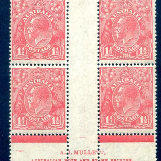1926-30 Small Multiple Watermark Perf. 13½x12½ 1½d ...