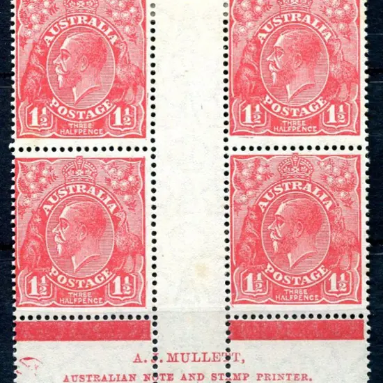 1926-30 Small Multiple Watermark Perf. 13½x12½ 1½d ...