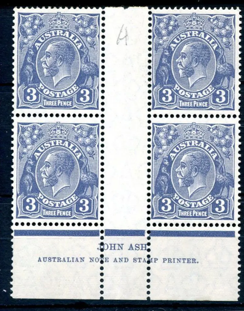 1926-30 Small Multiple Watermark Perf. 3d blue, ... Image 1++