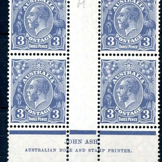 1926-30 Small Multiple Watermark Perf. 3d blue, ...